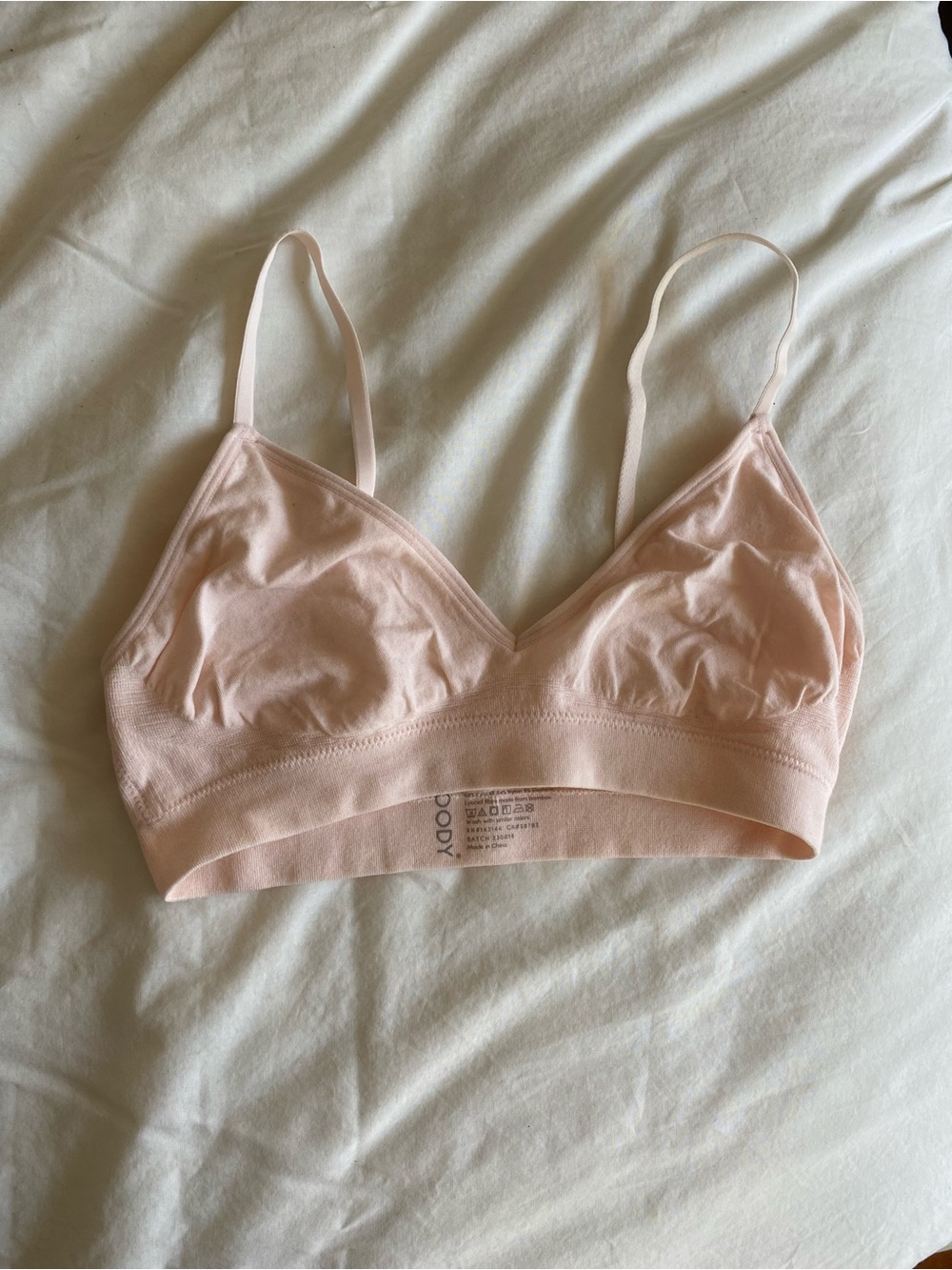 BOODY Soft Light Pink Triangle Bralette